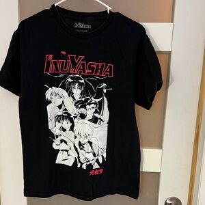 Black InuYasha  Graphic  T-Shirt